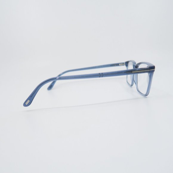 Tom Ford TF 5735-B 090 New Transparent Blue/Blue Light Block Eyeglasses with box - Picture 5 of 7